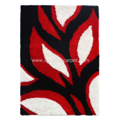 1200D Thick Silk Shaggy With Design Carpet